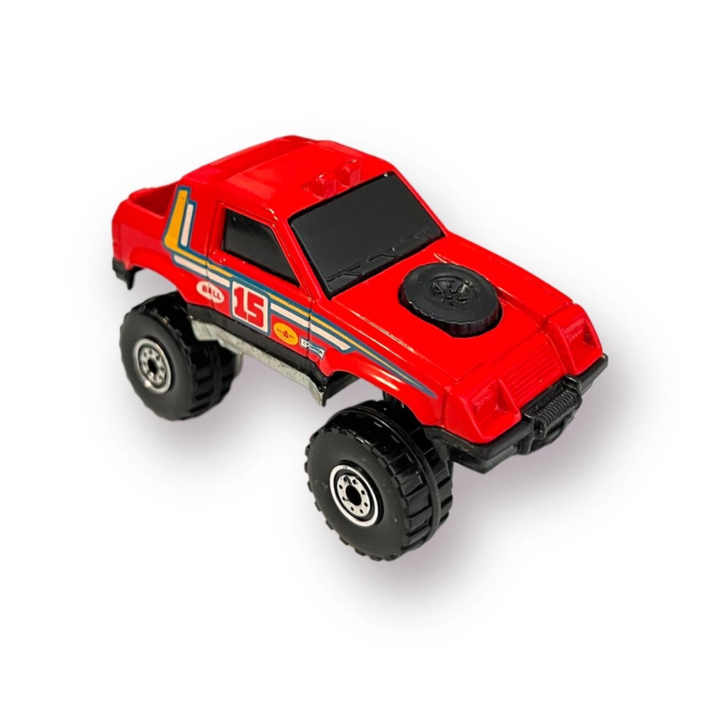 Hot Wheels Trailbusters 1984 Red #15 Bell Gulch Stepper 4x4 Blackwall VN MINT